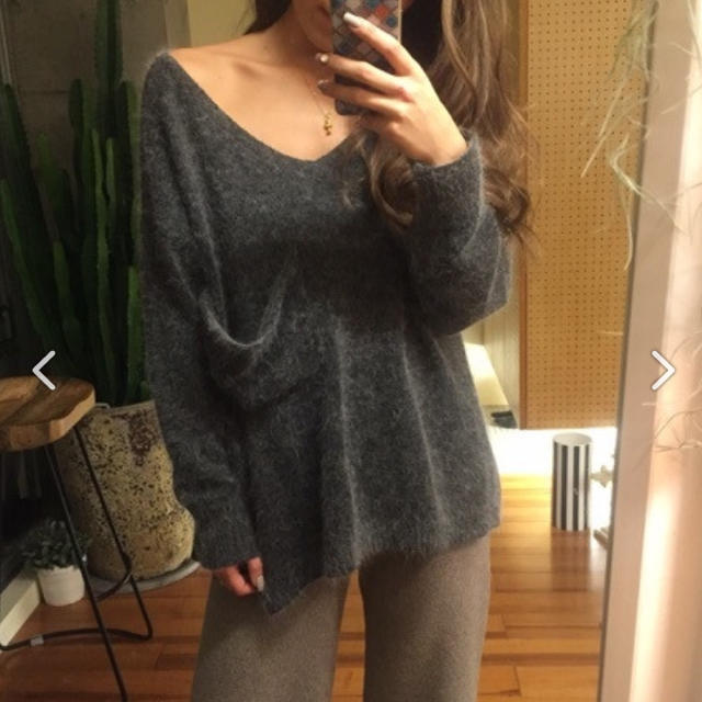 SeaRoomlynn アンゴラ混Vネックニット 2