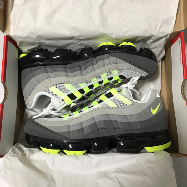 NIKE AIR VAPORMAX '95 10 新品 イエローグラデ靴/シューズ