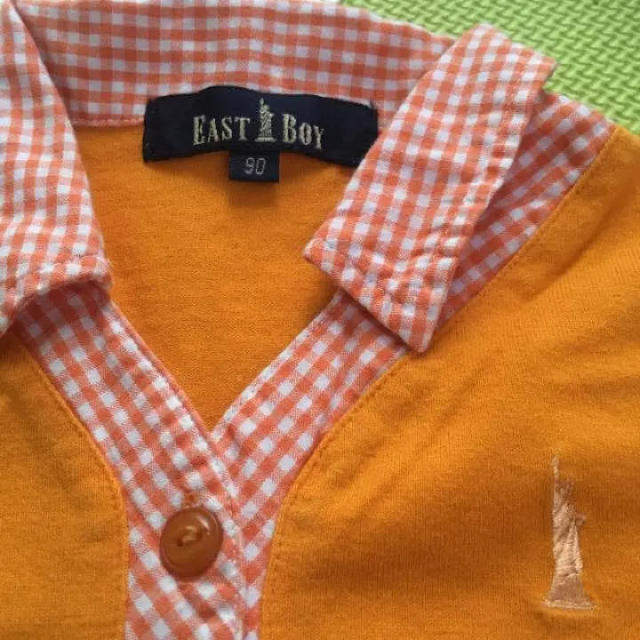 EASTBOY(イーストボーイ)の値下げ イーストボーイ シャツ 90 男女兼用 美品 EAST BOY キッズ/ベビー/マタニティのキッズ服女の子用(90cm~)(Tシャツ/カットソー)の商品写真