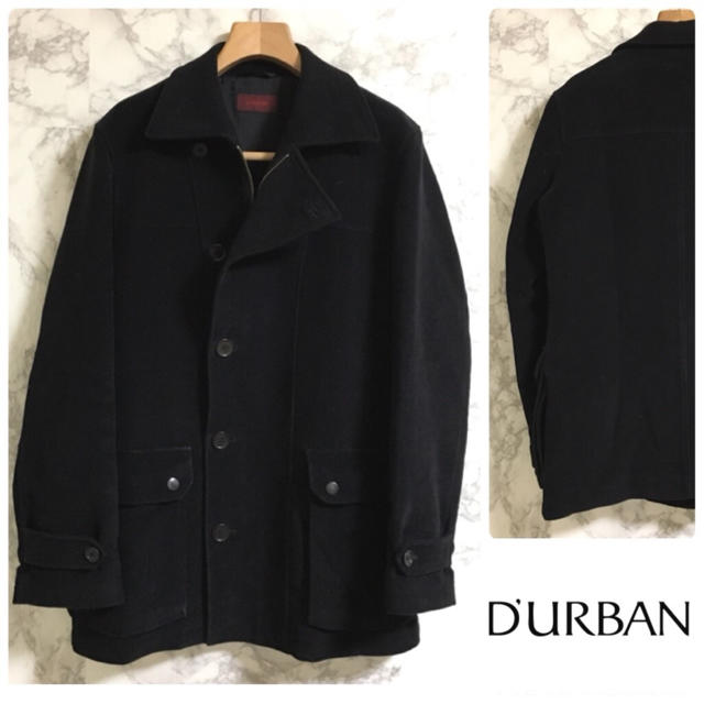 D’URBAN(ダーバン)のDURBAN コート ベルベット ブラック メンズのジャケット/アウター(トレンチコート)の商品写真