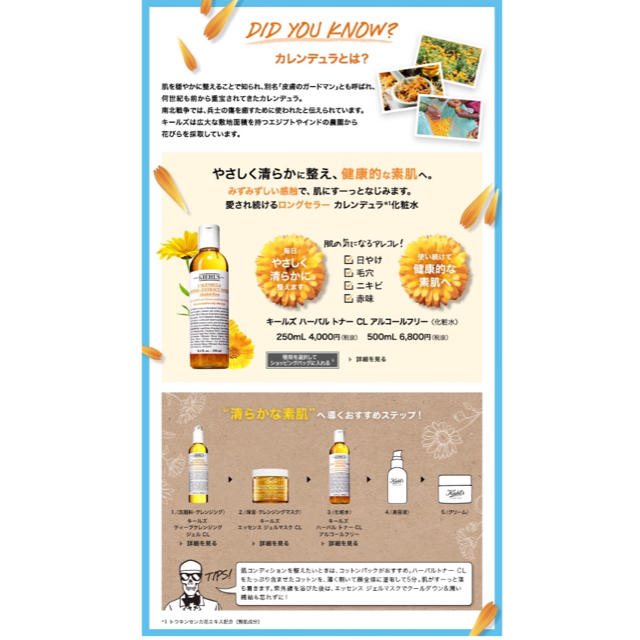 Kiehl's(キールズ)のキールズ ハーバル トナー CL アルコールフリーサンプル コスメ/美容のキット/セット(サンプル/トライアルキット)の商品写真