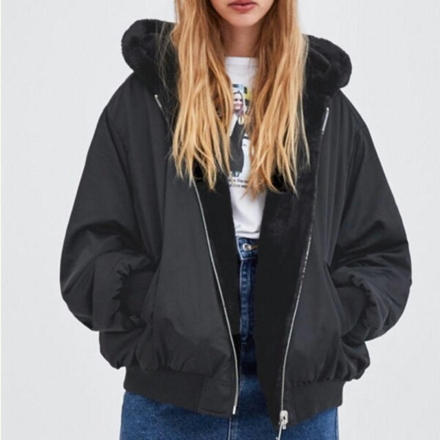 ZARA リバーシブル ボンバージャケット