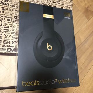 ビーツバイドクタードレ(Beats by Dr Dre)の【新品未開封】beats studio3 wireless ミッドナイトブラック(ヘッドフォン/イヤフォン)