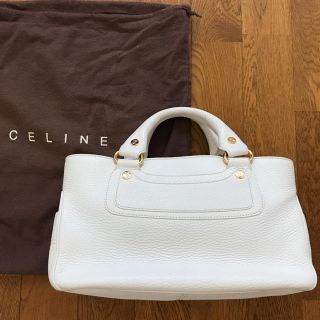 セリーヌ(celine)の【1/15（火）正午まで出品】CELINE セリーヌ ブギーバッグ 白(ハンドバッグ)