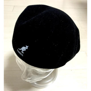 カンゴール(KANGOL)のKANGOL Wool504 ハンチング ベレー帽 ブラック L (ハンチング/ベレー帽)