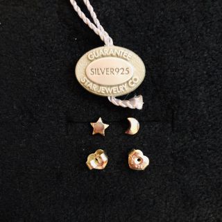 スタージュエリー(STAR JEWELRY)のスタージュエリー 月と星のシルバーピアス(ピアス)