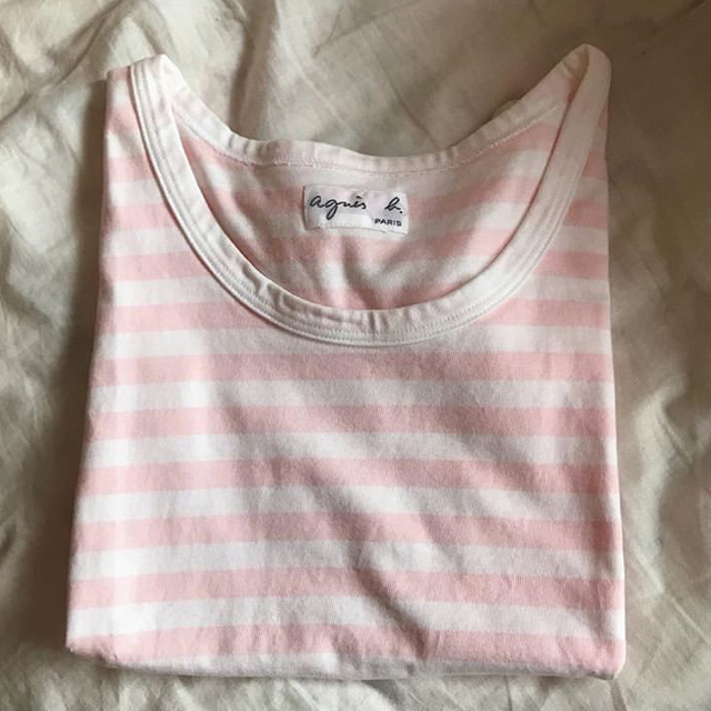 agnes b.(アニエスベー)の❤︎ agnes b  pink Tシャツ ❤︎ レディースのトップス(Tシャツ(半袖/袖なし))の商品写真