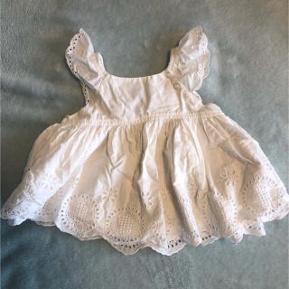 ベビーギャップ(babyGAP)のbaby gap スカラップレースチュニック 80(ワンピース)