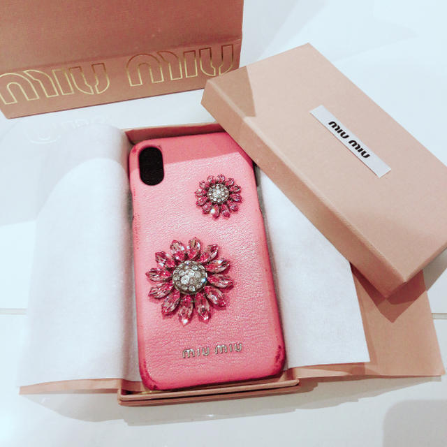 miumiu - miumiu ♡ iPhoneケース ♡ iPhoneXの通販 by shop｜ミュウミュウならラクマ