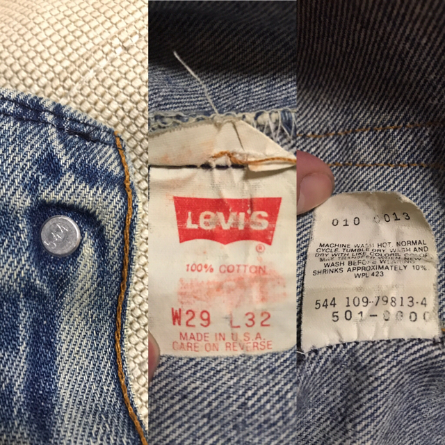 Levi's(リーバイス)の【なごみ様専用】Levi’s 501 w29 ビンテージ デニムパンツストレート メンズのパンツ(デニム/ジーンズ)の商品写真
