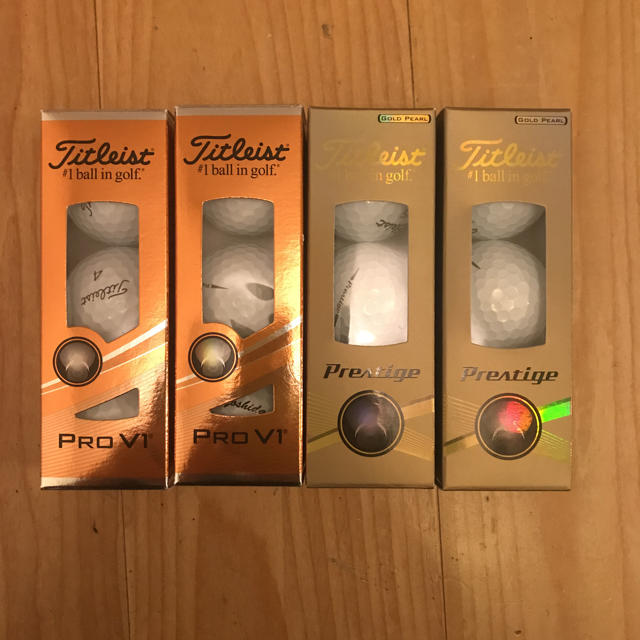 Titleist(タイトリスト)のタイトリスト ゴルフボール pro v1   Prestige 各2スリーブ チケットのスポーツ(ゴルフ)の商品写真