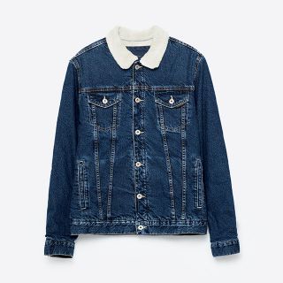 ザラ(ZARA)のzara ボアジャケット(Gジャン/デニムジャケット)