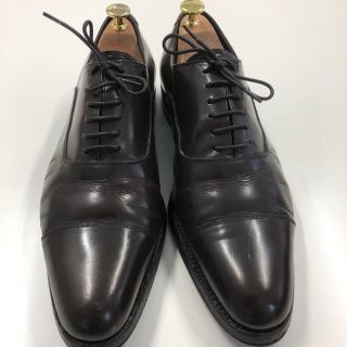 バーバリーブラックレーベル(BURBERRY BLACK LABEL)のバーバリー ブラックレーベル レザー シューズ 茶 ブラウン 26.5(ドレス/ビジネス)