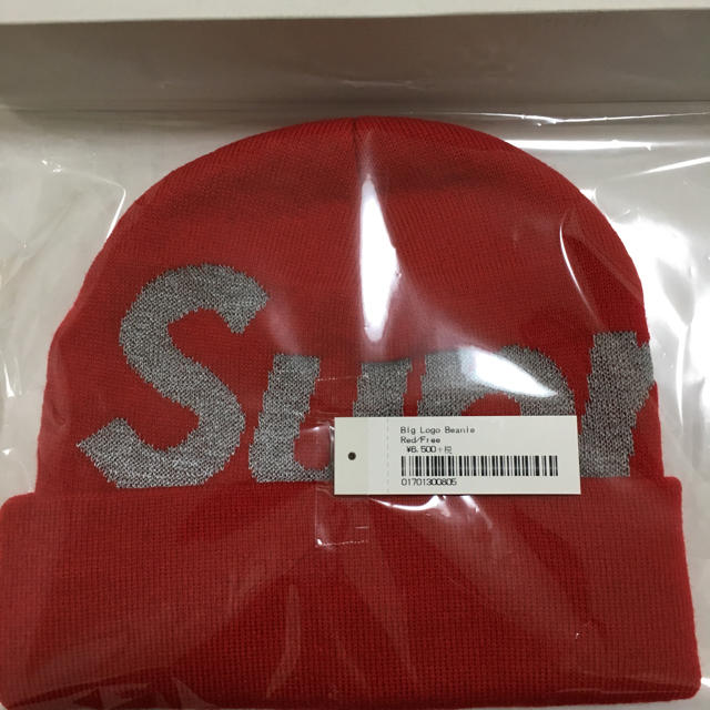 supreme Big Logo Beanieニット帽/ビーニー