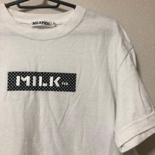 ミルクフェド(MILKFED.)のMILKFED. ドットボックス ロゴT(Tシャツ(半袖/袖なし))