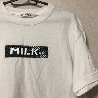 ミルクフェド(MILKFED.)のMILKFED. ドットボックス ロゴT(Tシャツ(半袖/袖なし))