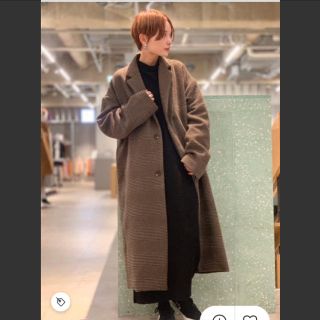 ザラ(ZARA)の新品 コエ koe 先染チェスターコート メンズ&レディース(チェスターコート)