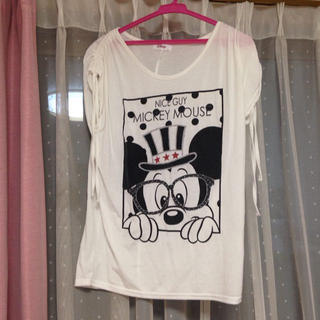 ディズニー(Disney)のミッキー トップス(Tシャツ(半袖/袖なし))