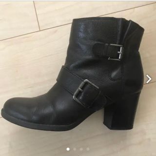 ナインウエスト(NINE WEST)のナインウエスト ショートブーツ ブラック 24センチ(ブーツ)