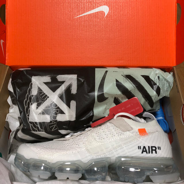 off-white nike vapormax white 26.5cm