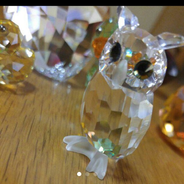 SWAROVSKI - スワロフスキー ふくろう フウロウ 置物 フィギュリン ラリック パワーストーンの通販 by 衝動買い屋