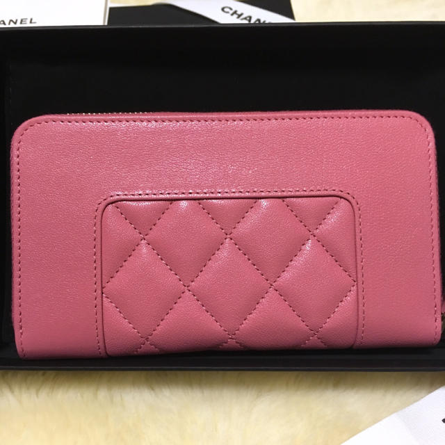 新品♡CHANEL【レシートあり】シャネル 財布 ミディアムウォレット ピンク