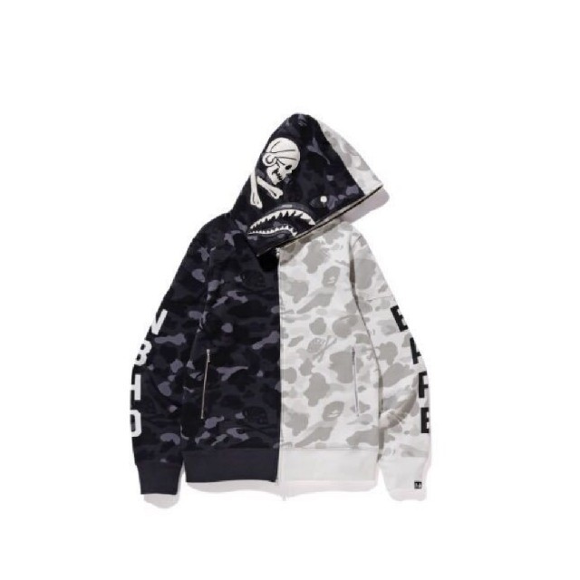 NEIGHBORHOOD(ネイバーフッド)のBAPE NBHD CAMO SHARK FULL ZIP HOODIE　S メンズのトップス(パーカー)の商品写真