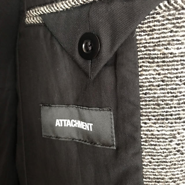 ATTACHIMENT(アタッチメント)のATTACHMEMT ツイード チェスターコート 1 メンズのジャケット/アウター(チェスターコート)の商品写真