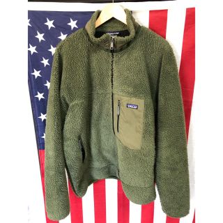 patagonia レトロxカーディガン XL オリーブ カーキ グリーン