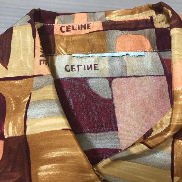 celine(セリーヌ)の【美品・送料込み】CELINE セリーヌ シルク シャツ レディースのトップス(シャツ/ブラウス(長袖/七分))の商品写真