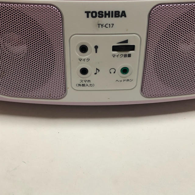 東芝(トウシバ)のTOSHIBA 東芝 CDラジオTY-C17 ピンク 稼動品 スマホ/家電/カメラのオーディオ機器(ラジオ)の商品写真