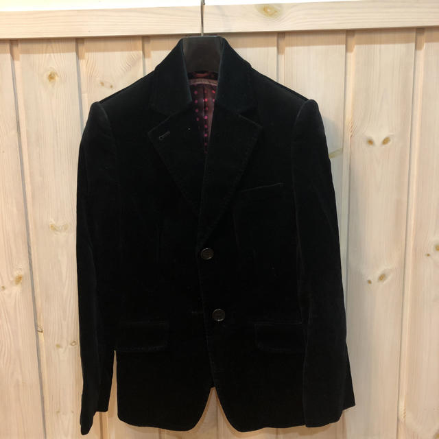 美品 Paul Smith Women ベルベット・ジャケット BLACK 38