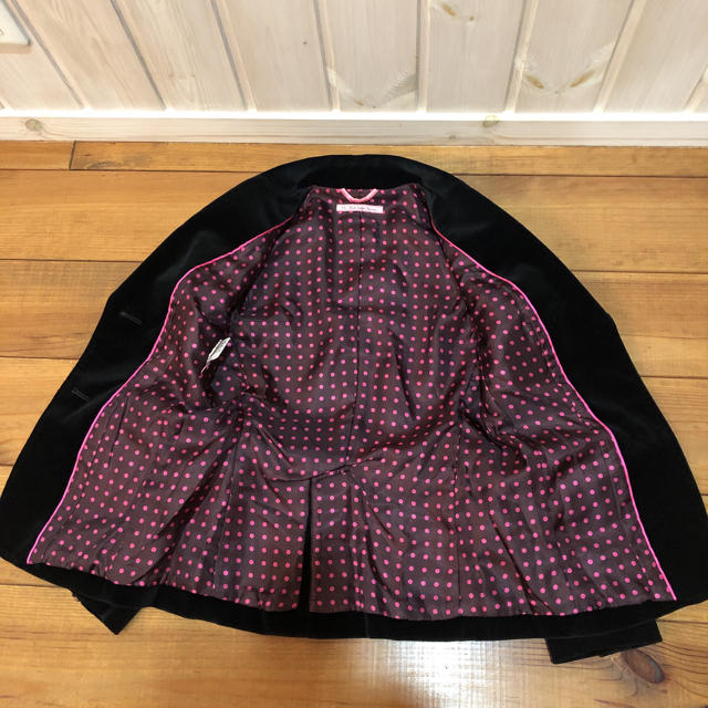 Paul Smith(ポールスミス)の美品 Paul Smith Women ベルベット・ジャケット BLACK 38 レディースのジャケット/アウター(テーラードジャケット)の商品写真