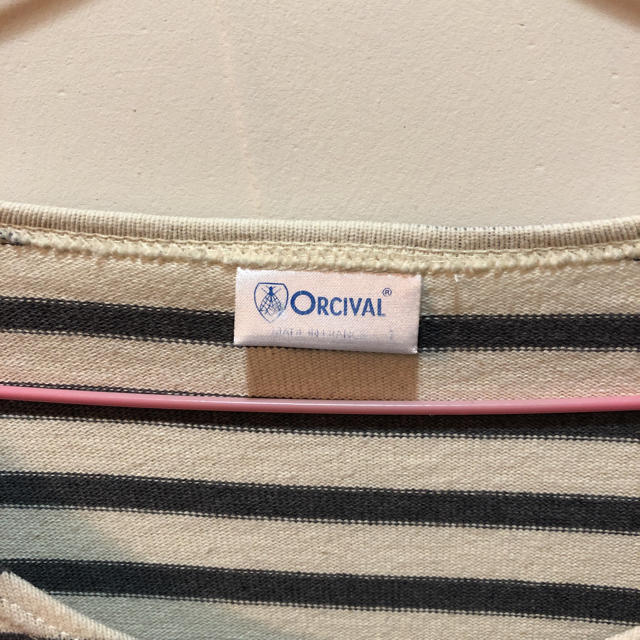 ORCIVAL(オーシバル)の定番 ORCIVAL ボーダー・ワンピース グレーxオフホワイト サイズ1  レディースのワンピース(ひざ丈ワンピース)の商品写真