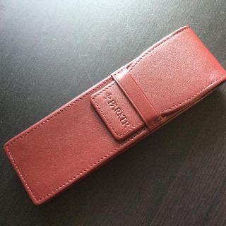 パーカー(Parker)のパーカー万年筆用  革ケース  (ボルドーカラー)(ペン/マーカー)