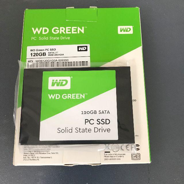 WD SSD 2.5インチ 120GB WD Green WDS120G1G0A スマホ/家電/カメラのPC/タブレット(PC周辺機器)の商品写真