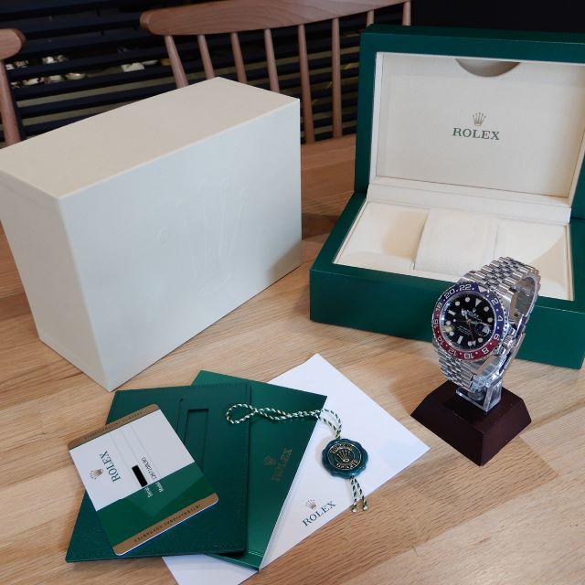 ROLEX(ロレックス)のaachan様の 未使用 ロレックス GMTマスター2 ペプシ ジュビリーブレス メンズの時計(腕時計(アナログ))の商品写真