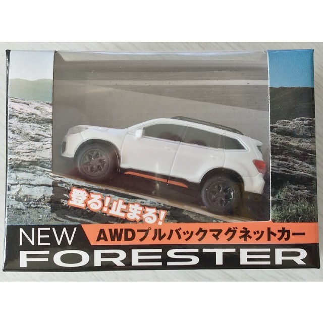 スバル(スバル)のSUBARU NEW FORESTER AWDプルバックマグネットカー エンタメ/ホビーのコレクション(ノベルティグッズ)の商品写真