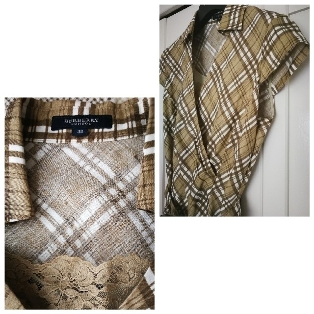 BURBERRY(バーバリー)のBURBERRY　LONDON　カシュクールワンピース レディースのワンピース(ひざ丈ワンピース)の商品写真