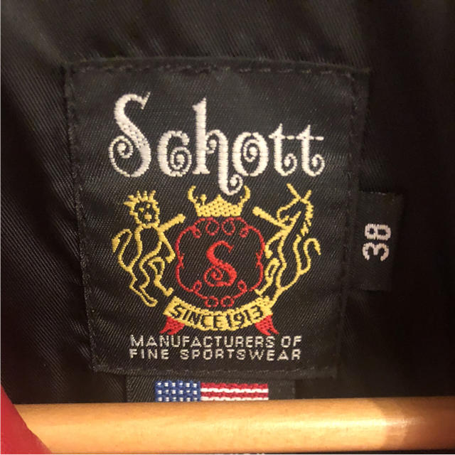 schott(ショット)のschott 613 ライダース ワンスター 赤 stadium nisus メンズのジャケット/アウター(ライダースジャケット)の商品写真