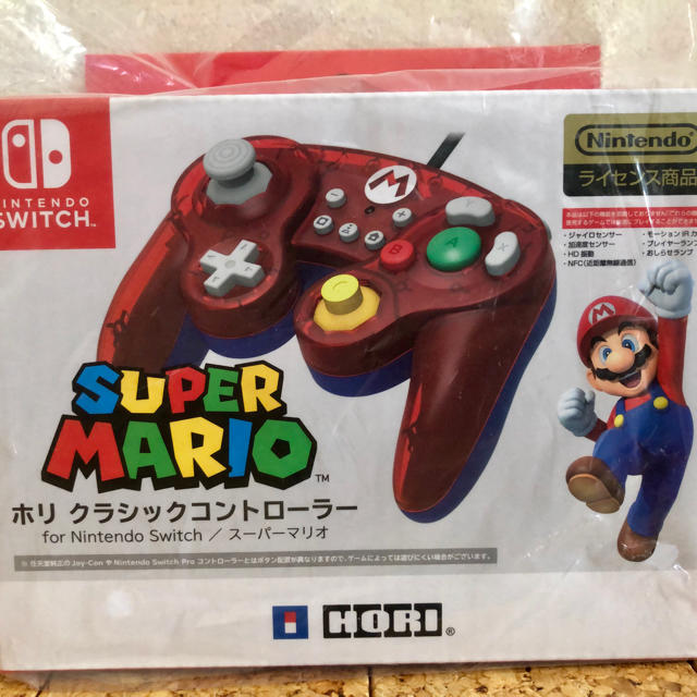 新品未開封 ホリ クラシックコントローラー  Switch スーパーマリオ