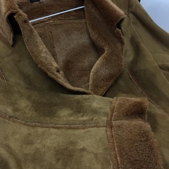 大きいサイズ  レディース  スエードコート レディースのジャケット/アウター(ロングコート)の商品写真