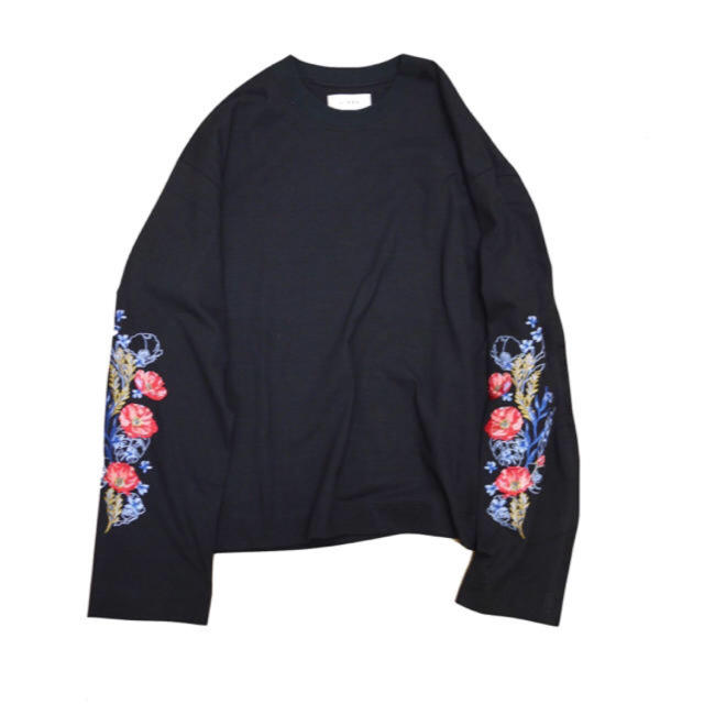 jieda flower emboidery l/s 19ssトップス