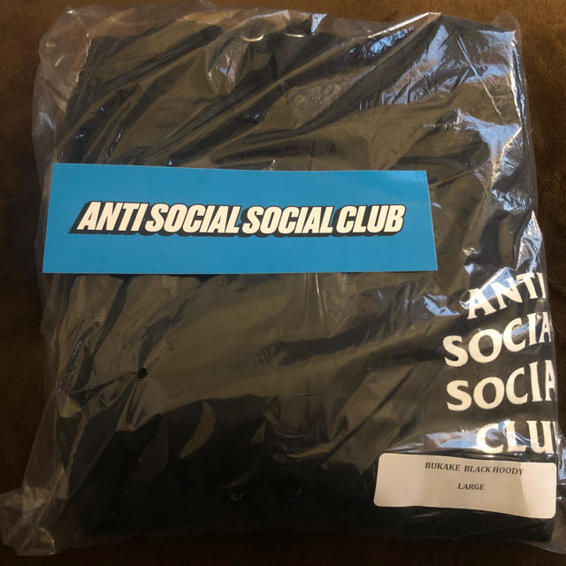 ANTI SOCIAL SOCIAL CLUB bukake パーカー 黒 L