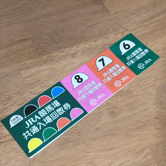 JRA 競馬場 共通入場回数券 チケットのスポーツ(その他)の商品写真