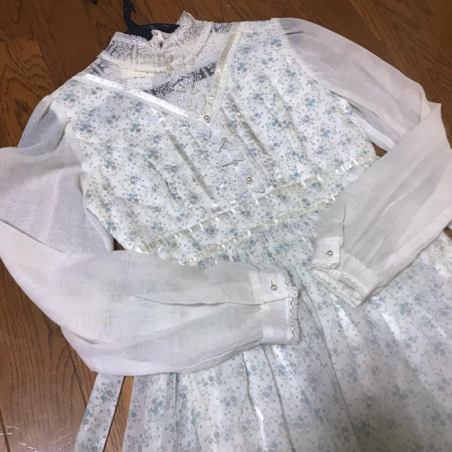 GUNNE SAX(ガニーサックス)のGUNNE SAX ガーゼワンピース レディースのワンピース(ロングワンピース/マキシワンピース)の商品写真