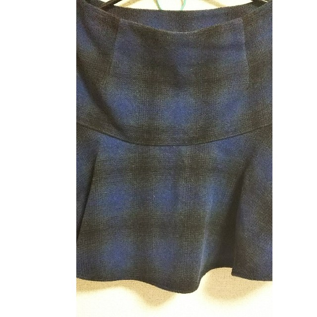 GU(ジーユー)のGU チェック 青 ミニスカート レディースのスカート(ミニスカート)の商品写真