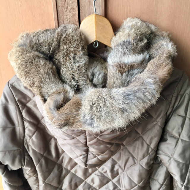 THE SMOCK SHOP ファー付キルティングジャケット お洒落 7786円引き