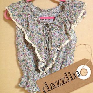 ダズリン(dazzlin)のdazzlin＊花柄トップス＊美品(Tシャツ(半袖/袖なし))