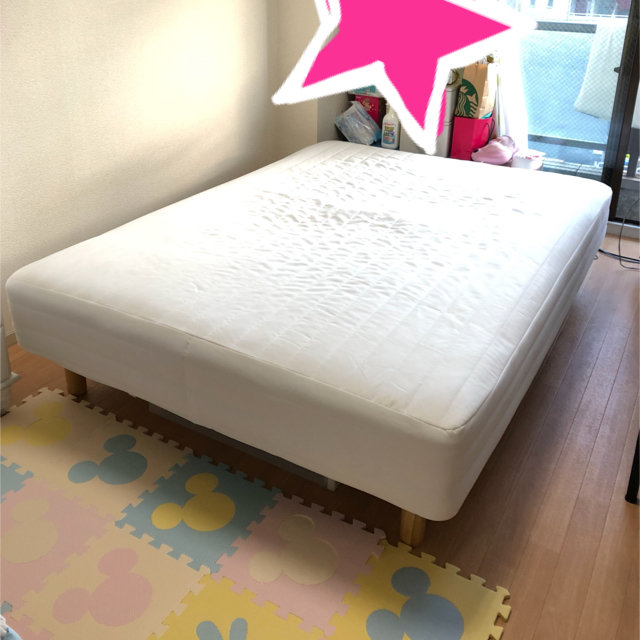 MUJI (無印良品) - ※ポムポムさん専用‼︎ 無印ダブルベッド!の通販 by